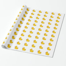 Rubber Duck Glossy Wrapping Paper, 30 in x 6 ft