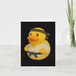 Rubber Duck Karate Ducky Duckie Men Women Kids Card