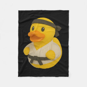 Rubber Duck Karate Ducky Duckie Men Women Kids Fleece Blanket