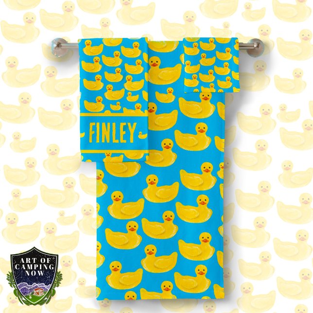 Rubber Duck Kids Personalised Bath Set (Creator Uploaded)