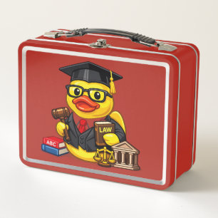 Rubber Duck Lawyer Metal Lunch Box