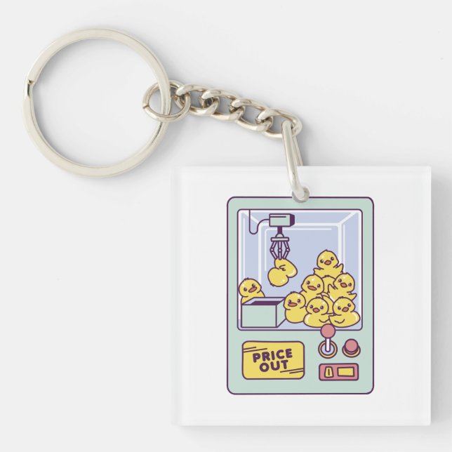 RUBBER DUCK MACHINE T-Shirt Key Ring (Front)