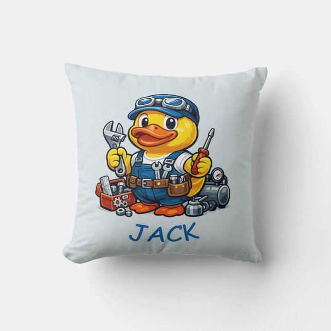 Rubber Duck Mechanic Cushion (Front)