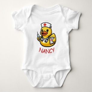Rubber Duck Nurse Baby Bodysuit