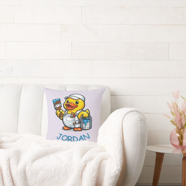 Rubber Duck Painter Cushion (Couch)