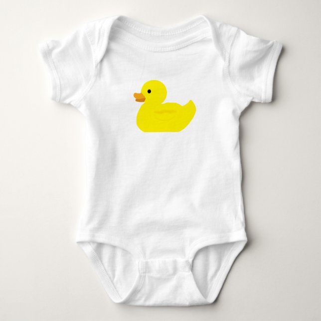 Rubber Duck Painting Baby Bodysuit (Front)