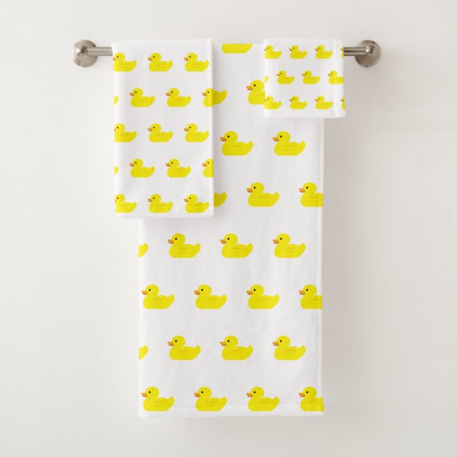 Rubber Duck Painting Bath Towel Set (Insitu)