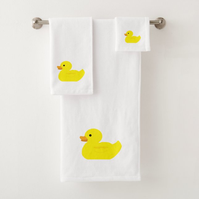 Rubber Duck Painting Bath Towel Set (Insitu)