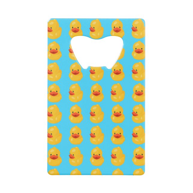 Rubber Duck Pattern Blue Print Bottle Opener (Front)