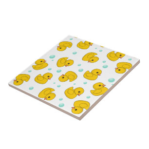 Rubber Duck Pattern Ceramic Tile