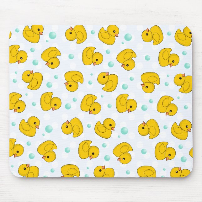 Rubber Duck Pattern Mouse Pad (Front)