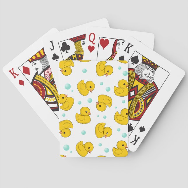 Rubber Duck Pattern Playing Cards (Back)