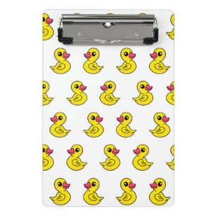 Rubber Duck Pattern Print  Mini Clipboard