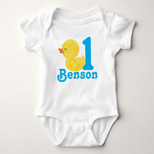 Rubber Duck Personalised Birthday Bodysuit