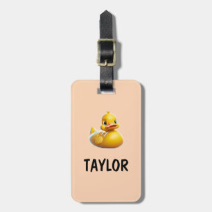 Rubber Duck Personalised Colourful Bag Backpack Luggage Tag
