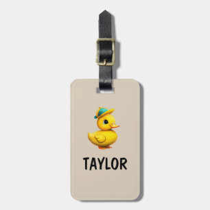 Rubber Duck Personalised Colourful Bag Backpack Luggage Tag