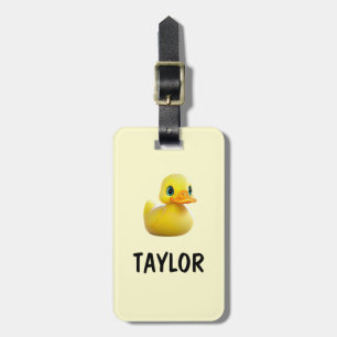 Rubber Duck Personalised Colourful Bag Backpack Luggage Tag
