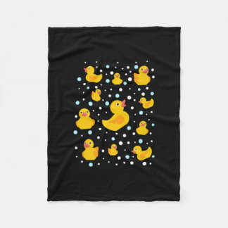 Rubber Duck Print Fleece Blanket