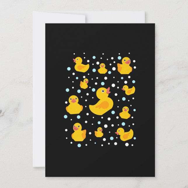 Rubber Duck Print Holiday Card (Front)