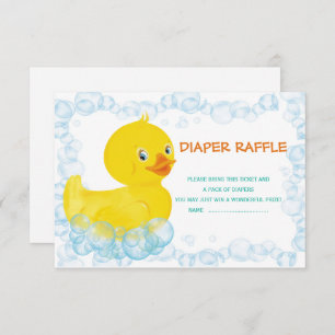 Rubber Duck raffle cards