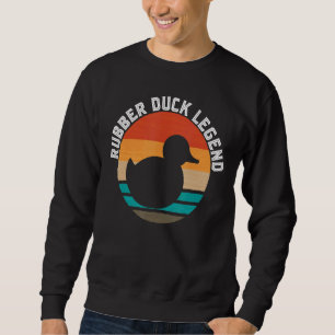 Rubber Duck Retro Vintage Cute Duckie Rubber Duck  Sweatshirt