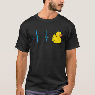 Rubber Duck  Rubber Duck  Heartbeat Ekg Pulse T-Shirt