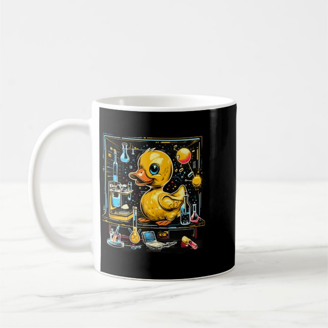 Rubber Duck Science Chemists Physics Teacher Coffee Mug (Left)