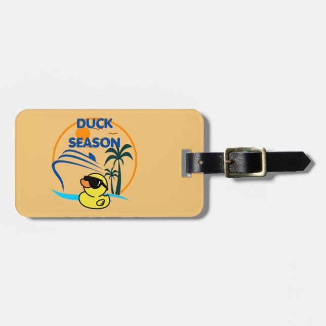  Rubber Duck Season Luggage Tag (Front Horizontal)