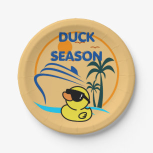 Rubber Duck Season Paper Plate
