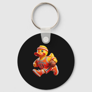 Rubber Duck Sketll Player Ducky Duckie Men Women K Key Ring