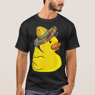 Rubber Duck Sombrero Mexico Cute Duckie Rubber Duc T-Shirt
