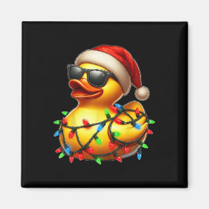 Rubber Duck Sungles Cute Christmas Xmas Magnet