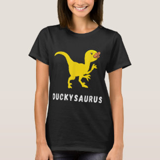 Rubber Duck T-Rex Duck Dino Funny Rubber Duck Dino T-Shirt