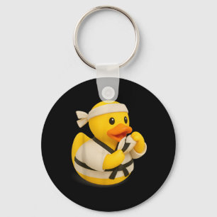 Rubber Duck Taekwondo Ducky Duckie Men Women Kids Key Ring