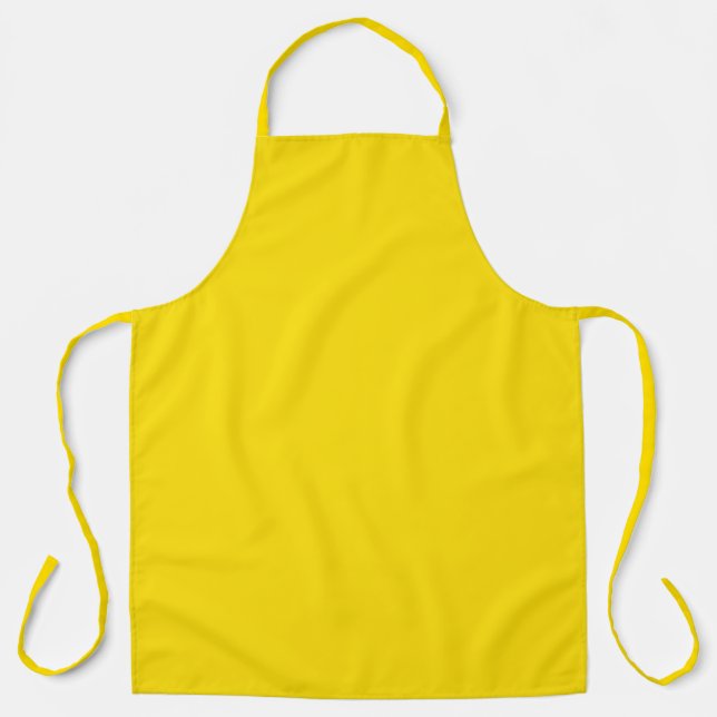 Rubber Duck Toy Yellow Autumn Fall Solid Colour Apron (Front)