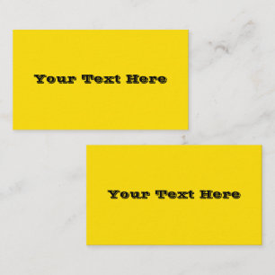 Rubber Duck Toy Yellow Autumn Fall Solid Colour Business Card