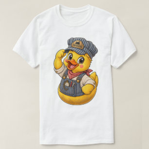 Rubber Duck Train Engineer Vintage Edition T-Shirt
