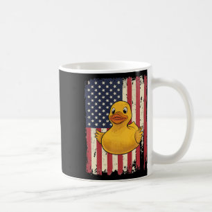 Rubber Duck Usa Flag Independence Day Bath Duck Pr Coffee Mug