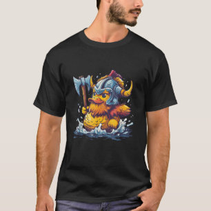 Rubber Duck Viking Helmet Rubber Duckling Viking D T-Shirt