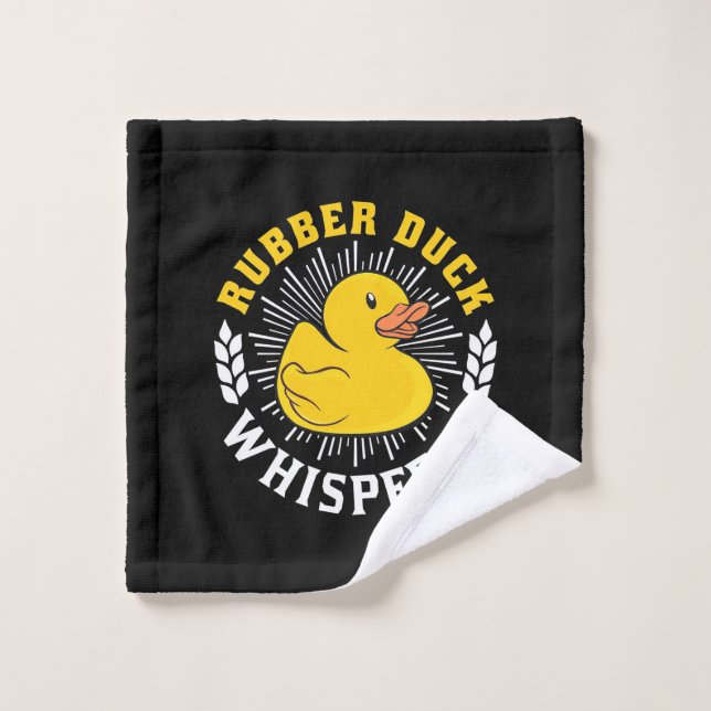 Rubber Duck Whisperer Wash Cloth (Wash Cloth)