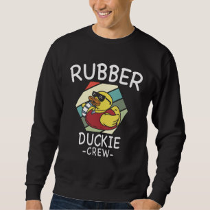 Rubber Duck Yellow Duckie Crew Bath Ducks Duckling Sweatshirt