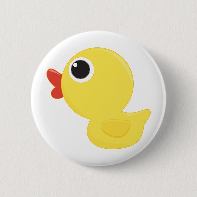 Rubber Duckie 6 Cm Round Badge (Front)