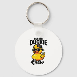 Rubber Duckie Crew Cool Duckling Yellow Rubber Duc Key Ring