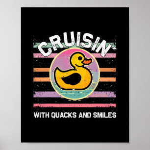 Rubber Duckie Crew Enjoying Cruise Ship Vacation V Poster