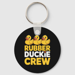 Rubber Duckie Crew Enjoying The Cruise Ship Vacati Key Ring