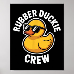 Rubber Duckie Crew Enjoying The Cruise Ship Vacati Poster