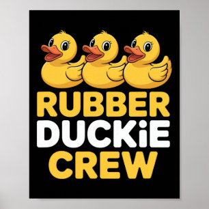 Rubber Duckie Crew Enjoying The Cruise Ship Vacati Poster