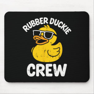 Rubber Duckie Crew Funny Yellow Duck Cool Squad Ma Mouse Pad