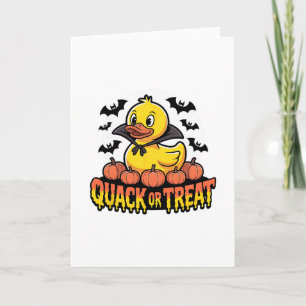 Rubber Duckie Crew Halloween Cruise Ship Vacation Card
