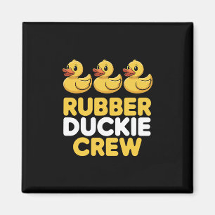 Rubber Duckie Crew Three Ducks Funny Ducks Ducklin Magnet